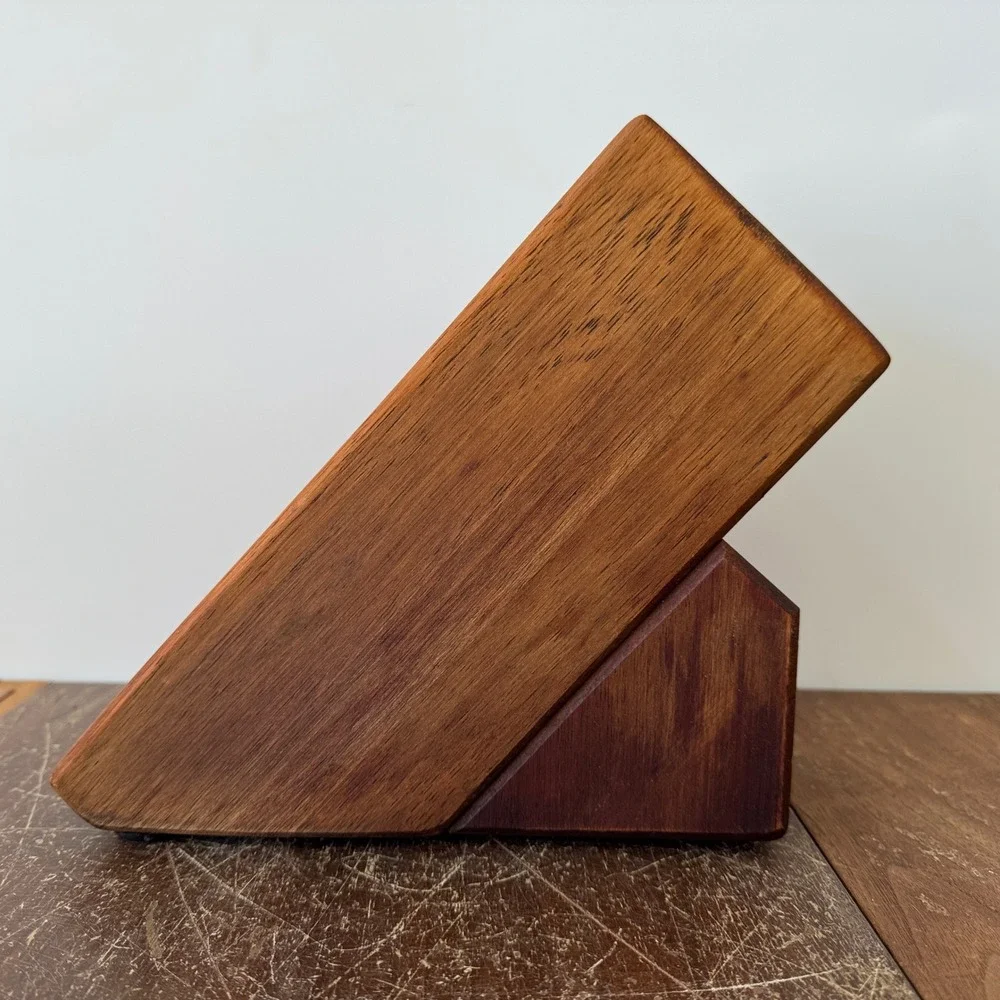 Tramontina Inox Stainless Steel Knife Block‎ Honing Steel Wood Handle